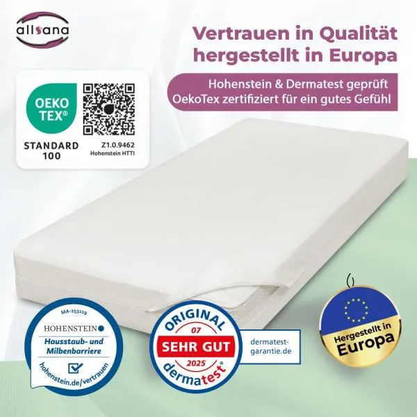 Allsana sensitive care Matratzen-Topper-Bezug 140x200x8cm